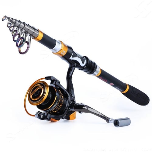 Sougayilang Fishing Rod and Reel Set 1.8-3.3M Portable Telescopic