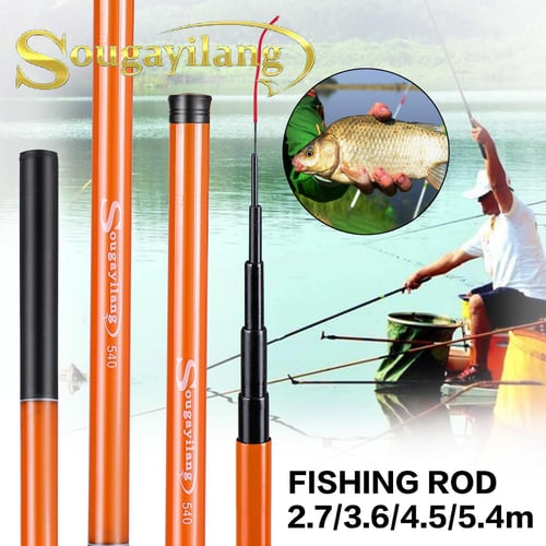 SOUGAYILANG Travel Portable Telescopic Fishing Pole Rod 2.7M-5.4M Carbon  Fiber Casting Fishing Rod Spinning Fishing Rod - buy SOUGAYILANG Travel