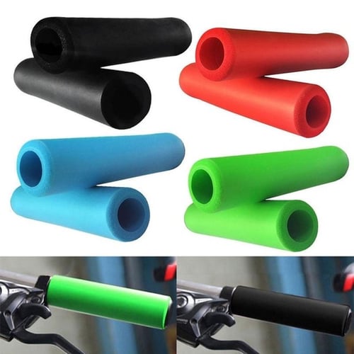 1Pair Bike Silicone Anti-slip Handlebar Grips For Mountain MTB Bicycle  Cycling