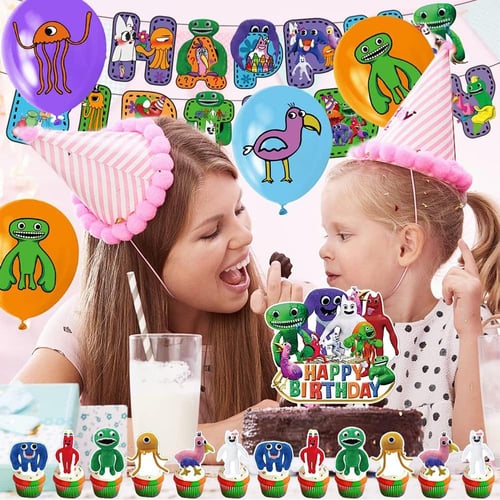 Garten Of Banban Theme Birthday Party Supplies Kit Cartoon Banner