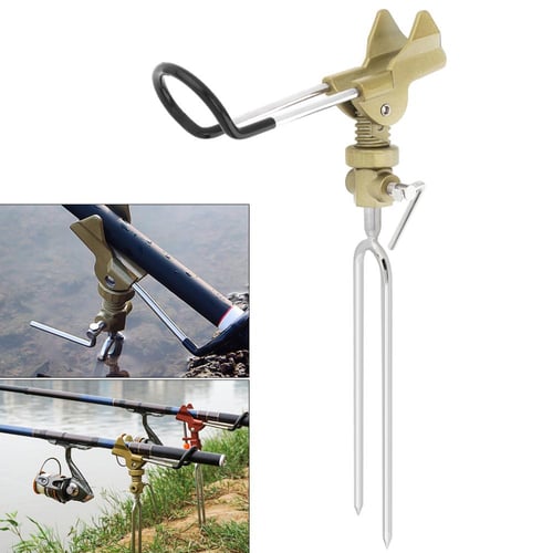 Telescopic Fishing Rod Holder Extendable Stretched Pole Stand Alloy  Brackets
