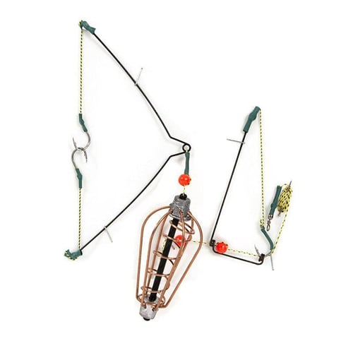 Carp Fishing Bait Trap Cage Feeder Basket Holder Coarse Lure Feeder Carp  Fishing Tackle Kit,size Ssliver Color10pcs