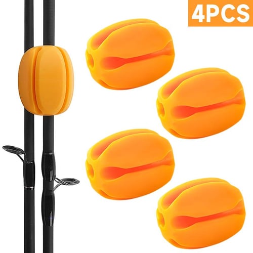 4pcs Silicone Fishing Rod Holder Straps Lightweight 5 Hole Fishing Tackle  Ties Fly Fishing Accessories - buy 4pcs Silicone Fishing Rod Holder Straps  Lightweight 5 Hole Fishing Tackle Ties Fly Fishing Accessories