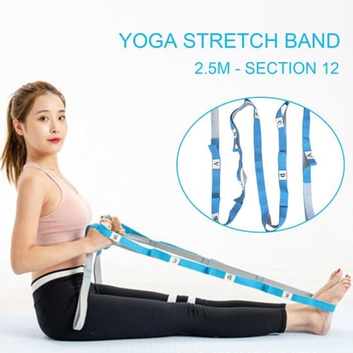Stretching Strap with Loops for Physical Therapy, Yoga, Exercise