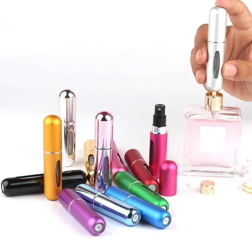 Perfume Refill Bottle Portable Mini Refillable Spray Jar Scent Pump Case  Empty Cosmetic Containers Atomizer For Travel 5ml