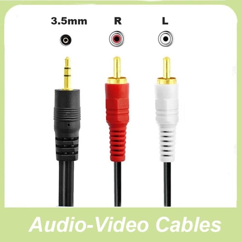 3.5mm RCA Audio Video Cable 3.5mm Jack to 3 RCA Male AV Wire Cord 1.2M DV  MP4 Convertor