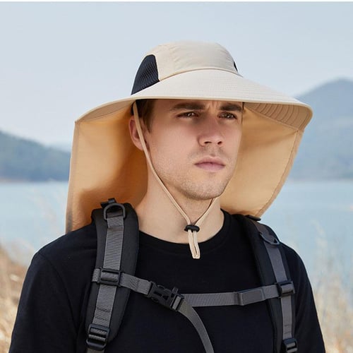 Fashion Ponytail Bucket Hat For Women Summer Male UV Protection