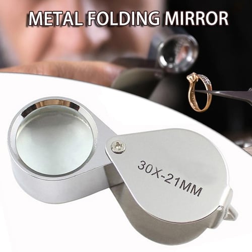 PDTO New Jewellers Eye Loupe Magnifier Folding Magnifying Glass 30