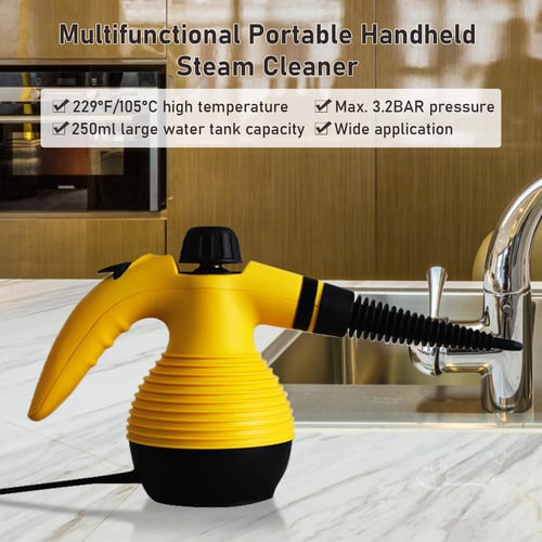 Portable Handheld Steam Cleaner 1050W Multifunctional High Temperature  Pressurized Steam Cleaning Machine with 9PCS Accessory for Kitchen Sofa  Bathroom Car Window 