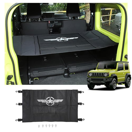 Cheap Car Cargo Cover Rear Trunk Cover Curtain Sunshade With Storage Bag  For Suzuki Jimny 2019-2023 Exterior Accessories
