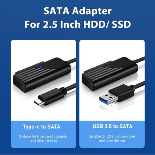 USB Sata Cable Sata 3 To USB 3.0/2.0 Adapter Computer Cables Connectors  Type C Sata Cable Support 2.5 Inches Ssd Hdd Hard Drive