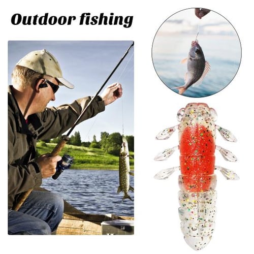 6Pcs Soft Fishing Lures Realistic Looking Bite Resistant Reusable