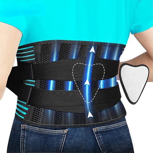 Cheap Back Brace for Men and Women's Lower Back, Breathable Back Support  Belt, Protecting The Waist Disc and Protruding Waistband, Waist Tightening