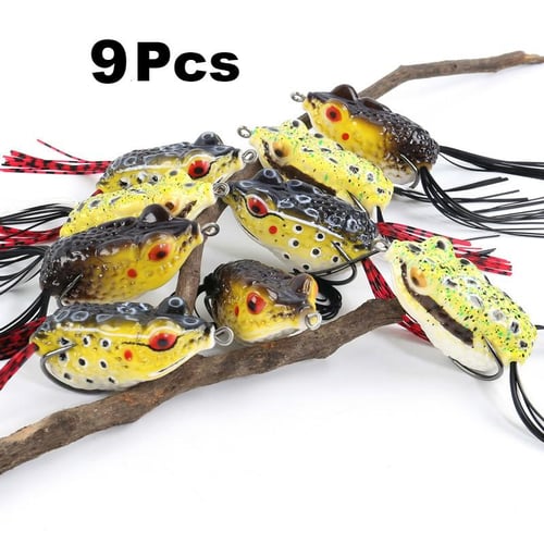 1PCS Hard Frog 10g 6cm Frog Lures Soft Baits For Snakehead Bass