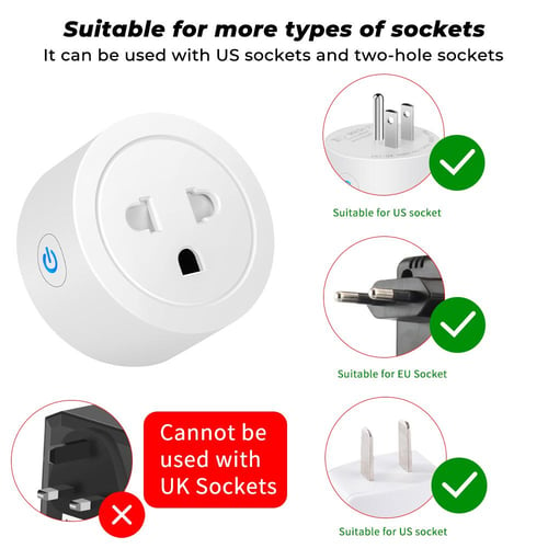 US ZigBee Smart Plug Switch Power Socket For eWeLink  Alexa Google  Home