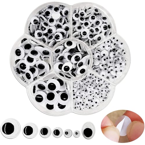 100x Sew-On Craft Wiggle Googly Eyes Doll Animal Puppet Eyes Scrapbook DIY  Craft