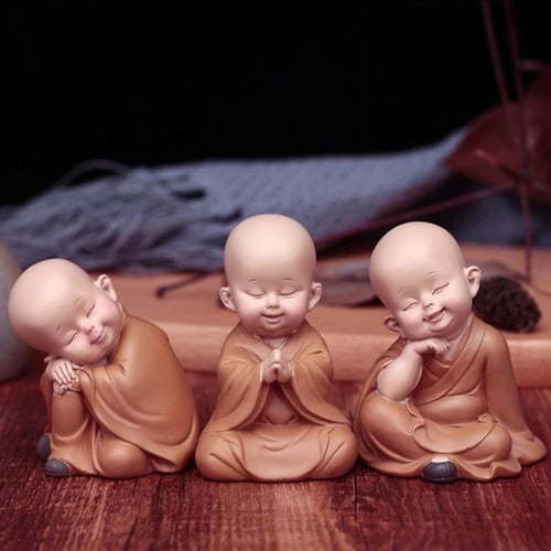 1PC Cute Small Monk Figurines Buddha Resin Crafts Desk Miniatures Ornaments  Accessories Home Decor Car Decoration - buy 1PC Cute Small Monk Figurines  Buddha Resin Crafts Desk Miniatures Ornaments Accessories Home Decor