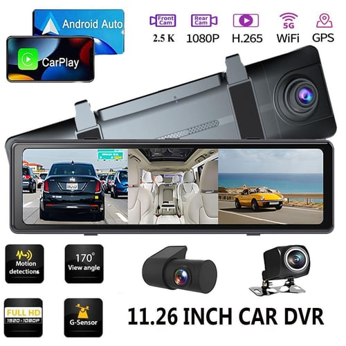 Carplay Dash Camera Dvr Android Auto Support 4K H.265 1080P