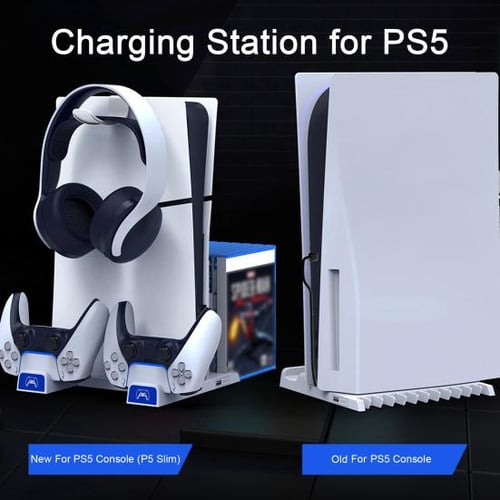 For PS5 Slim Host Multifunctional Heat Dissipation Base For P5 Game  Controller