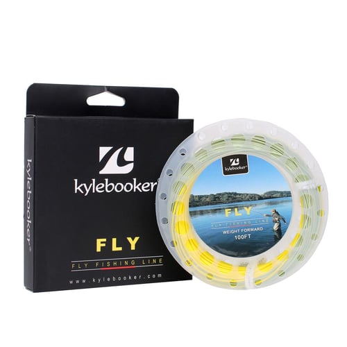Kylebooker Gold Fly Line 100FT Weight Forward Floating 3 4 5 6 7