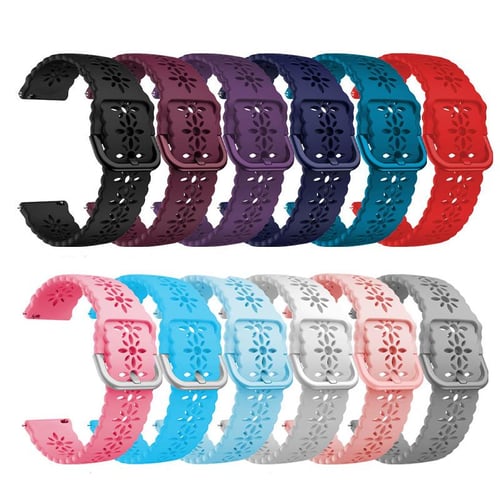 Cheap 20mm Lace Silicone Band for Huami Amazfit GTS 4/2 Mini GTS 3 2e Bip  Romantic Lovely Bracelet Strap for Garmin Venu SQ/Venu 2 Plus