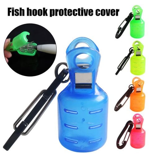 Fishing Lure Hook Protective Cover with Carabiner Fish Hook Bonnet