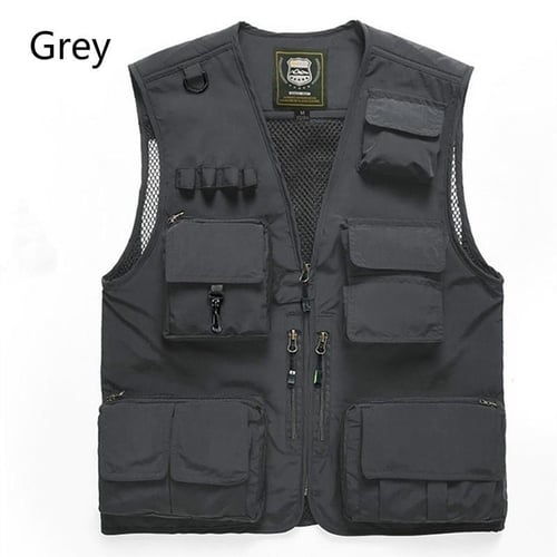 Fishing Vest, Professional Fishing Waistcoat with Breathable Mesh and Multi  Pocket for Men Outdoor Fishing