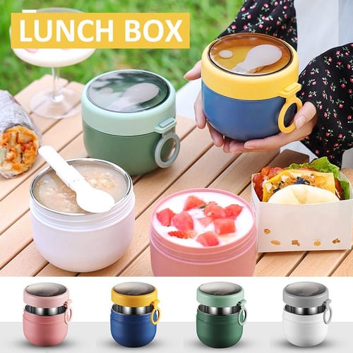 Cheap PDTO Food Flask Stainless Steel Lunch Box Thermos Vacuum Insulated  Soup Jar Container