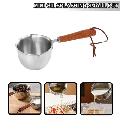 Small Pot Oil Pots Cooking Sauce Pan Pour Spout Pans Coffee Maker
