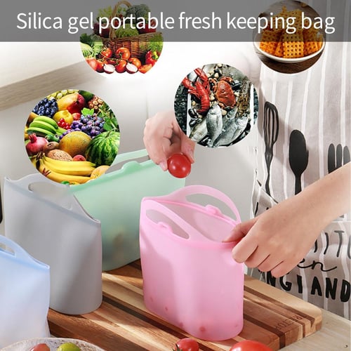 Reusable Jar Bags 10PCS, Mason Jars Silicone Food Storage, Freezer