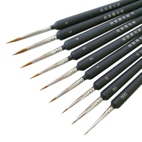 15pcs Professional Detail Paint Brushes Set Miniature Fine Tiny Artist  Brushes