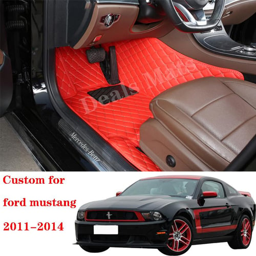 Cheap Car Floor Mats For VW Fox 2010 2011 2012 2013 2014 2015 Luxury Nappa  Leather Interior Details Auto Carpets Rugs Pad