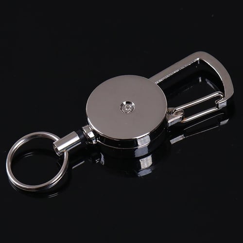 1Pc Retractable Pull Key Ring Chain Clip Carabiner Holder Recoil Extends To  50Cm - купить 1Pc Retractable Pull Key Ring Chain Clip Carabiner Holder  Recoil Extends To 50Cm в Ташкенте и Узбекистане