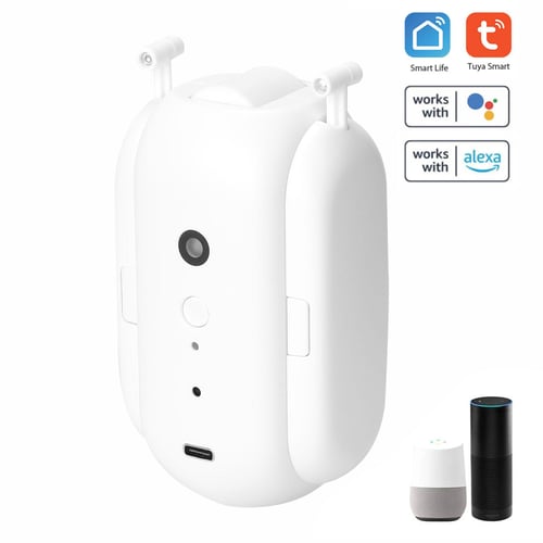 BT Automatic Curtain Opener Closer Robot Wireless Smart Curtain Motor Timer Voice Control Smart Home Automation Device for Curtain Track Rod