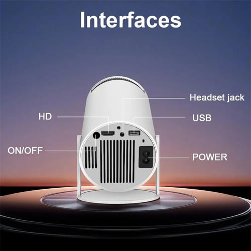 HY300 Android 11.0 Portable Projector WiFi6 BT5.0 1280*720dpi 120