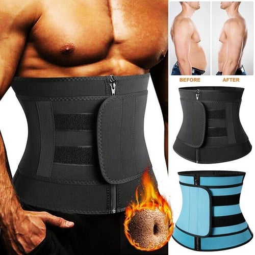Sauna Sweat Band Hot Waist Trainer Modeling Strap Slimming Belt Weight Loss  Fat Burning Body Shaper