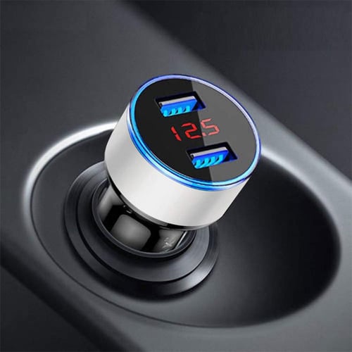 Universal Dual USB Car Charger 5V/3.1A Aluminum Alloy Auto Charger GPS  Navigator Car Quick Charger - sotib olish Universal Dual USB Car Charger 5V/ 3.1A Aluminum Alloy Auto Charger GPS Navigator Car Quick