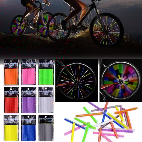 Worgeous 1 Pair Night Cycling Bike Wheel Reflectors Spoke Reflectors