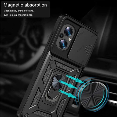 Capa for Xiaomi 13T 13 Pro Redmi 13C Case Slide Lens Ring Stand Cover for  Xiaomi 14 12T 11T Pro POCO C65 F5 F4 X5 X4 X3 M5 M4