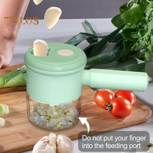 1set Multi-functional Kitchen Vegetable Cutter, Handheld Electric Vegetable  Chopper, Garlic Press And Masher, Electric Dicer, Garlic Mincer, Meat  Grinder, Food Processor