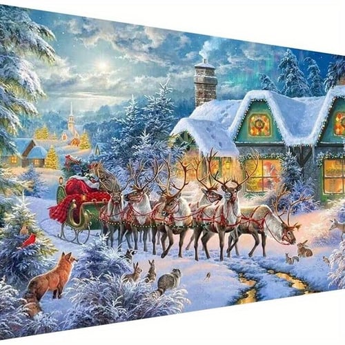 1Pc 5D Diamond Art Painting,Large Christmas Diamond Painting Kits