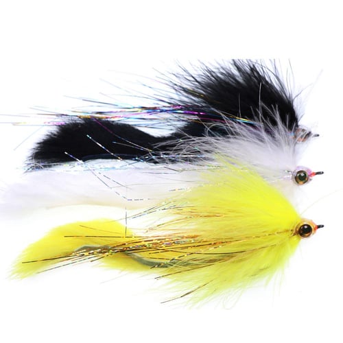 2/0 Hair Strip Tail Pike Musky Steelhead Fly with Epoxy Head
