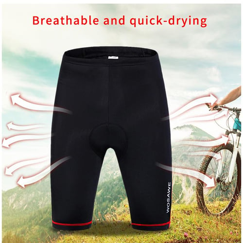 WOSAWE Padded Cycling Shorts Women Breathable Mesh Cycling Underwear  Shockproof Riding Bicycle Underpant MTB Road Bike Shorts