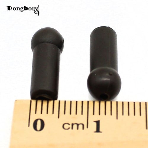 Cheap 100Pcs Carp Fishing Accessories Shock Beads Rubber Floating  Helicopter Chod Beads Rig Bore Shank Bead for Fishing Run Rig Tackle