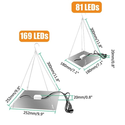 1000W LED Grow Light Panel Full Spectrum Phyto Lamp AC85-240V EU