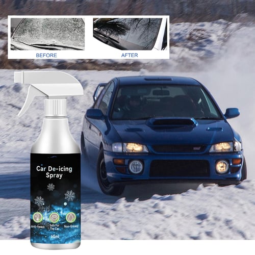 2x Deicer Spray For Car Windshield, Ice Remover Melting Spray Multi-purpose
