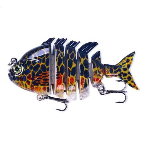 Cheap 13.5g/8cm Fishing Lure T-tail Sharp Treble Hook 3D Fisheyes Simulated  Long Casting Paddle Tail Artificial Bait