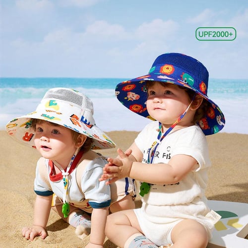 Children Sun Hat Summer Kids Outdoor Neck Ear Cover Anti UV Protection Beach Caps Kids Boy Girl