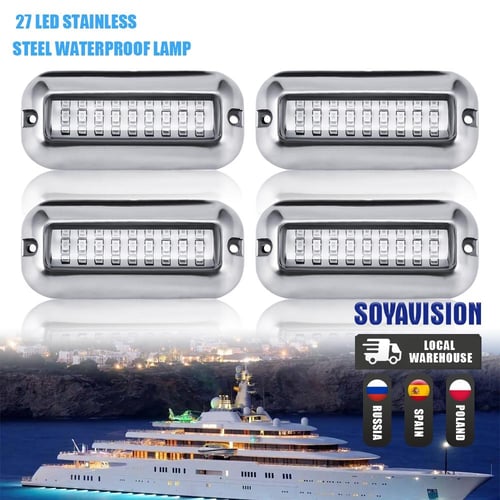 Sealed Waterproof Navigation LED Boat Lights 1000-3000K 2pcs Bow