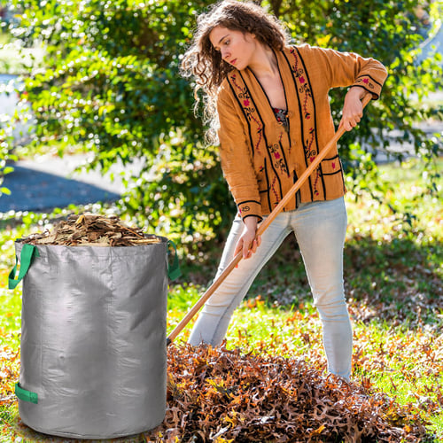 1pc-Garden Waste Bag Reusable Gardening bag | Lawn Pool Garden Leaf Bag |  Yard Waste Container